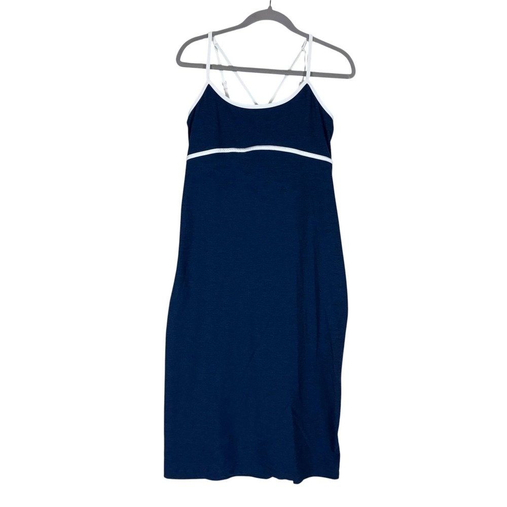 Athletic Works Dress Womens M Blue ButterCore Strappy Tank Short Scoop Neck